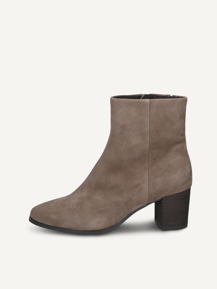Caprice, Lederstiefelette - braun TAUPE SUEDE