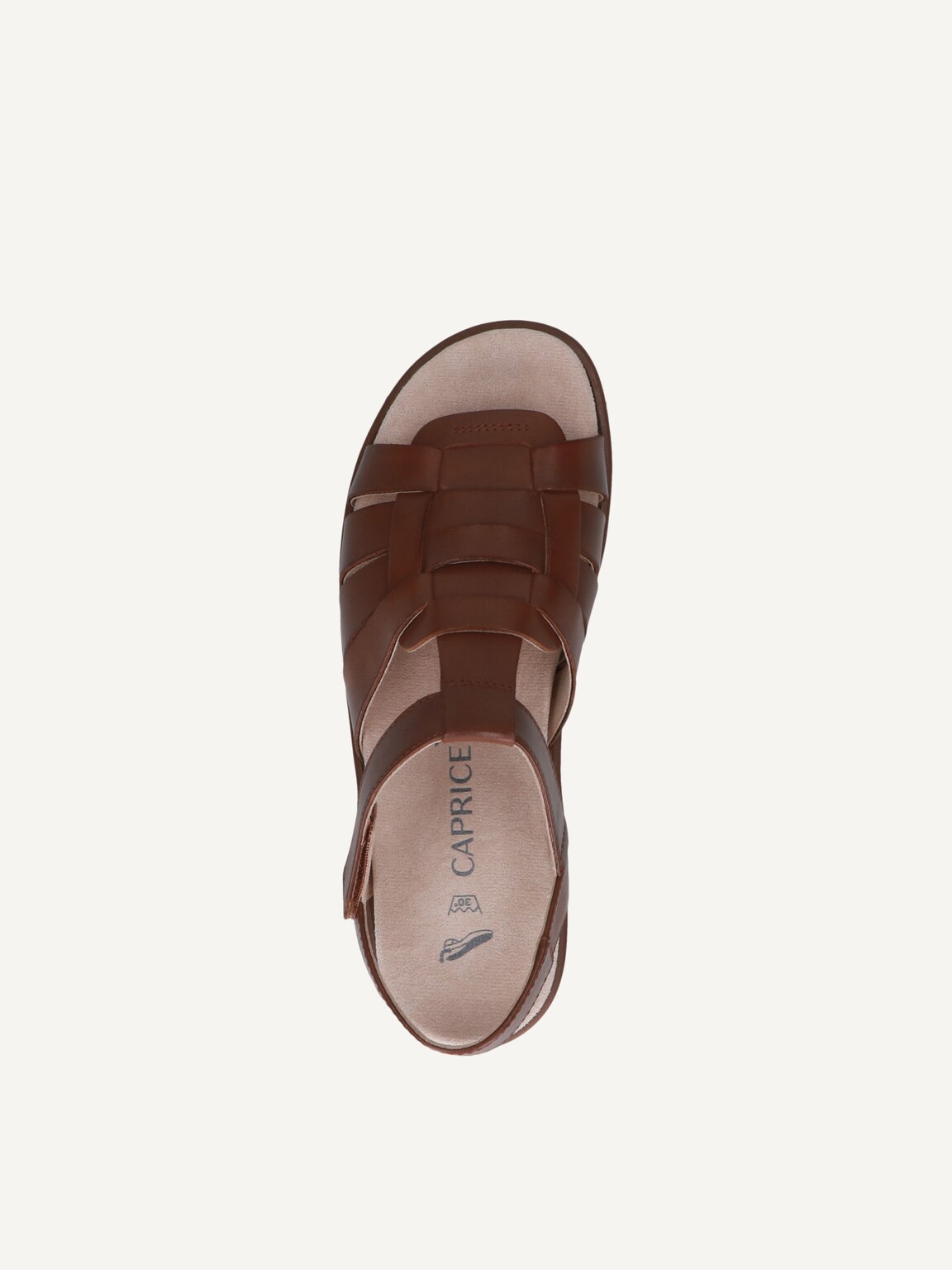 Caprice, Leather Sandal - brown COGNAC NAPPA, image 5 of 5