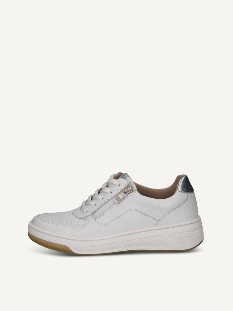 Caprice, Leather Sneaker - white WHITE/SILVER, image 3 of 6