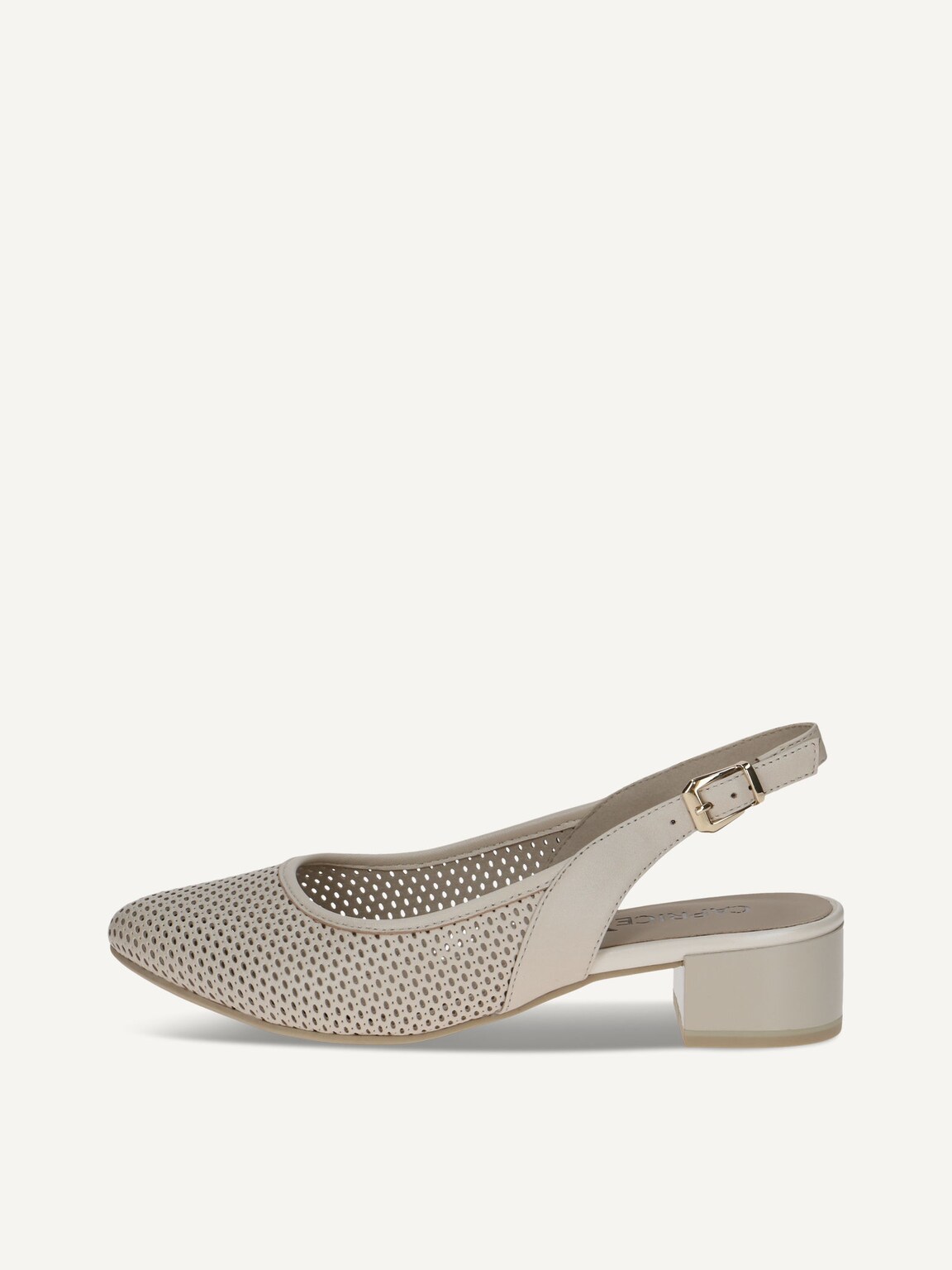 Caprice, Leather sling pumps - beige CREAM NAPPA, image 4 of 7