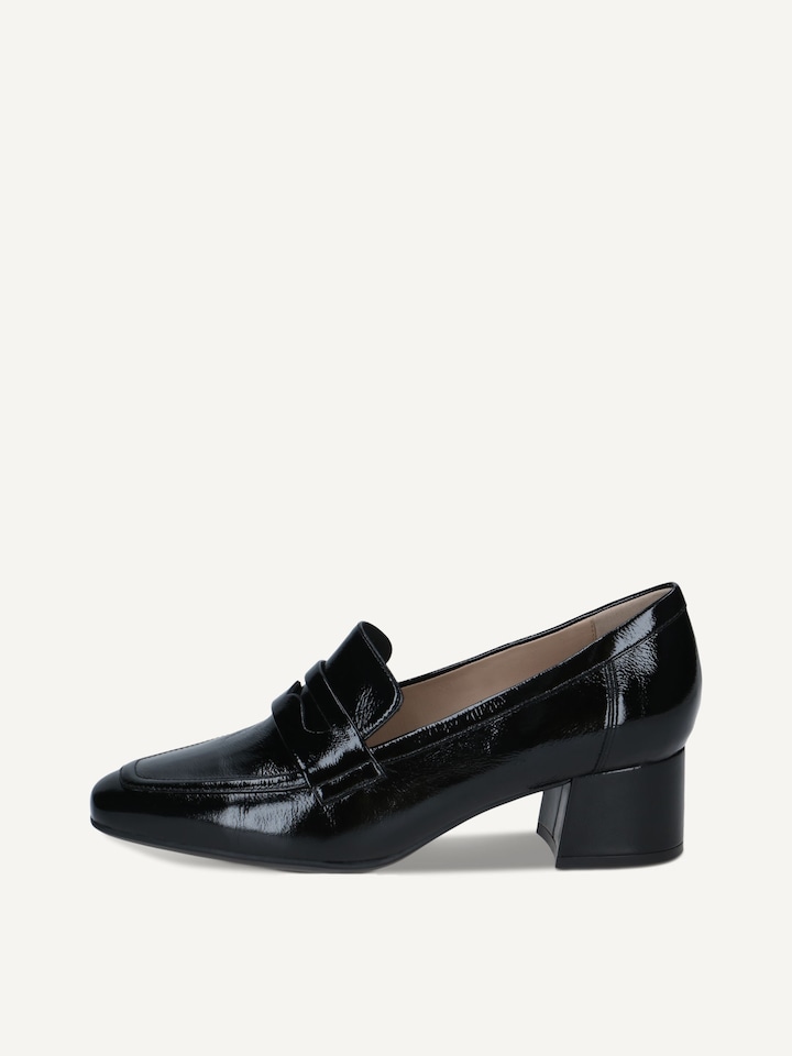 Caprice, Ledertrotteur - schwarz BLACK NAPLAK