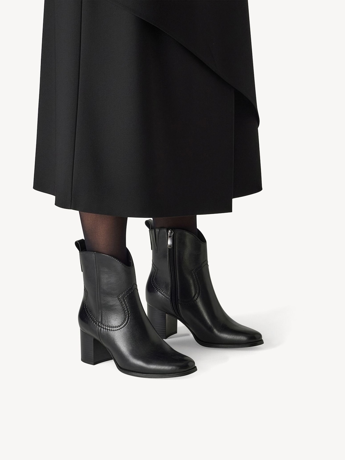 Marco Tozzi, Lederstiefelette - schwarz BLACK NAPPA, Bild 2 von 7