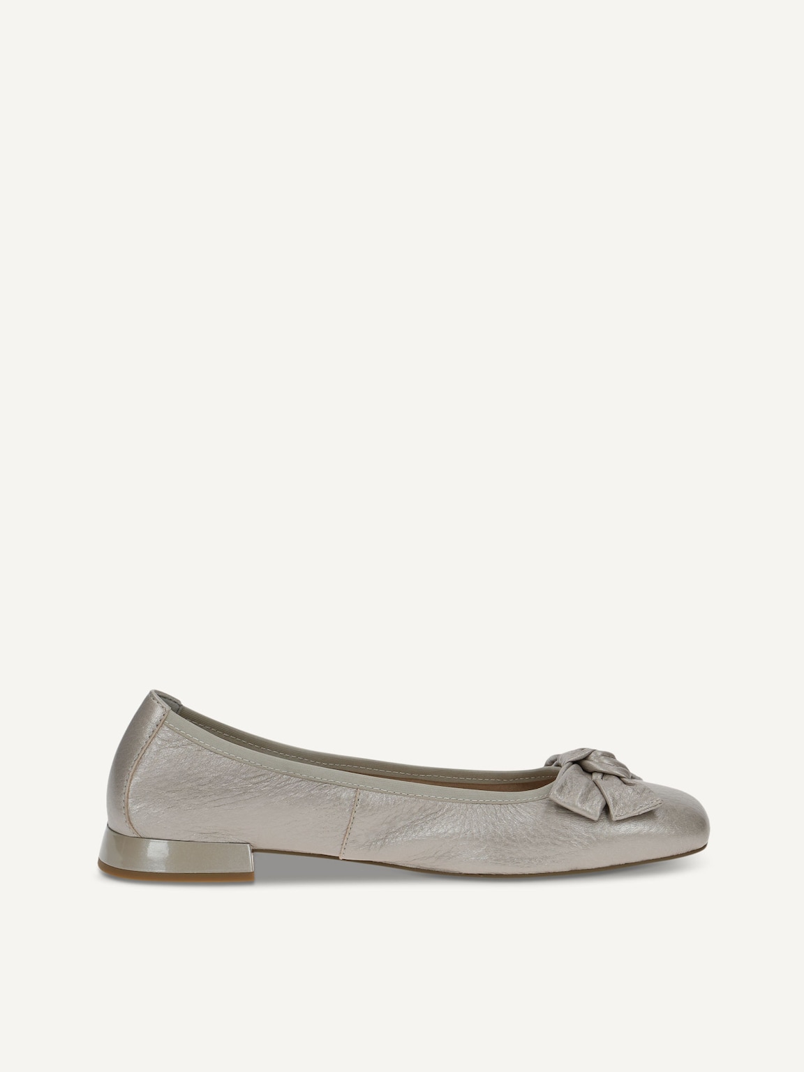 Caprice, Leather Ballerina - grey STONE PER.DEER, image 3 of 5