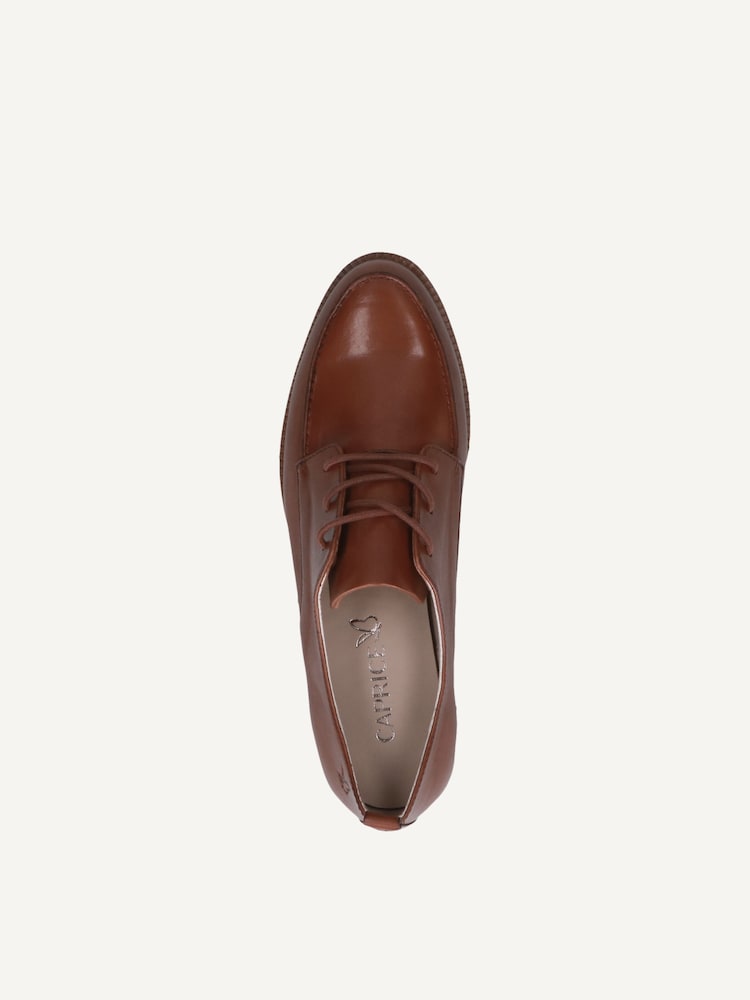 Caprice, Derbie en cuir - marron COGNAC NAPPA, image 4 sur 5