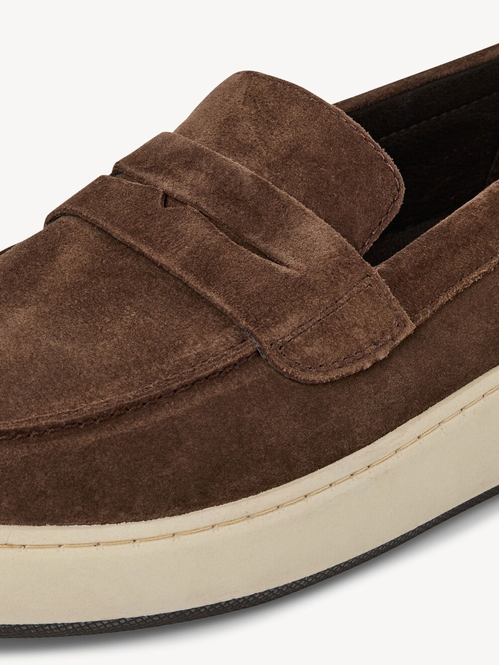 Marco Tozzi, Leather Slipper - brown CAFE, image 4 of 6