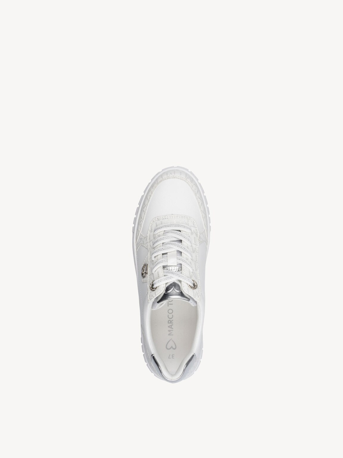 Marco Tozzi, Sneaker - bianco WHITE COMB, immagine 3 di 6