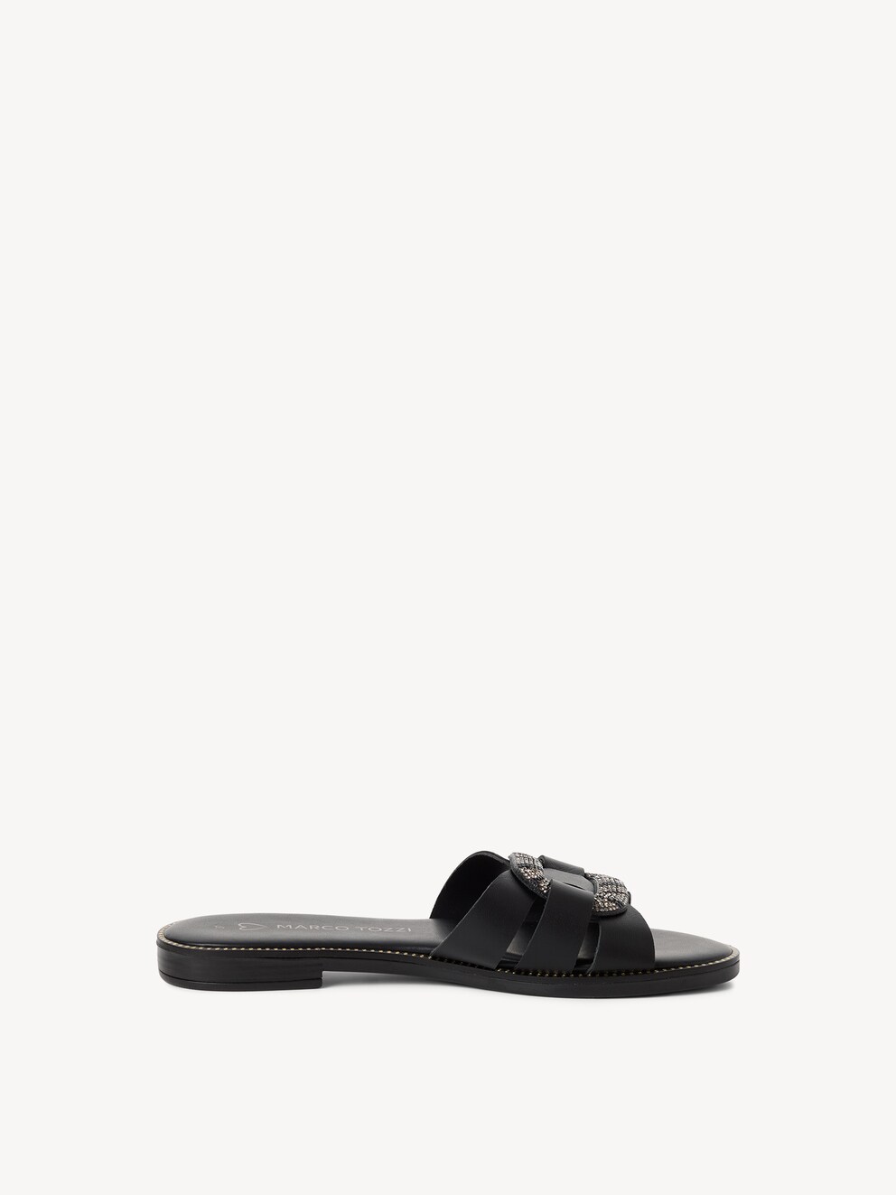 Marco Tozzi, Læder pantolette - sort BLACK, billede 6 af 6