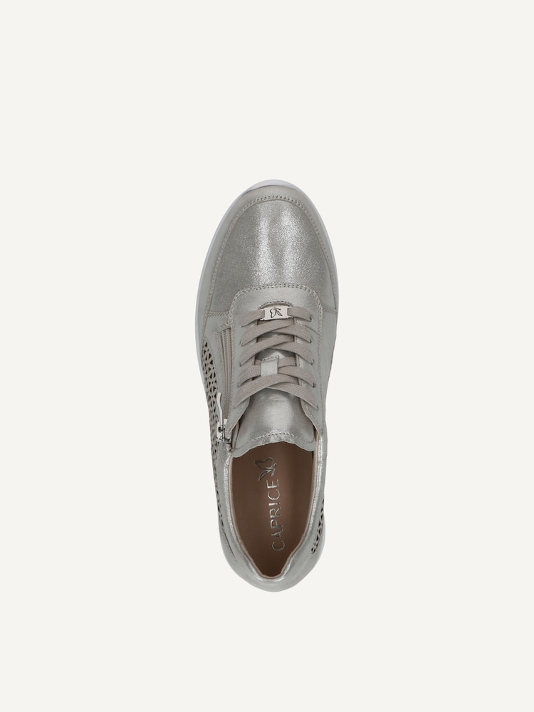 Caprice, Basket en cuir - métallique SILVER SUE MET, image 4 sur 5
