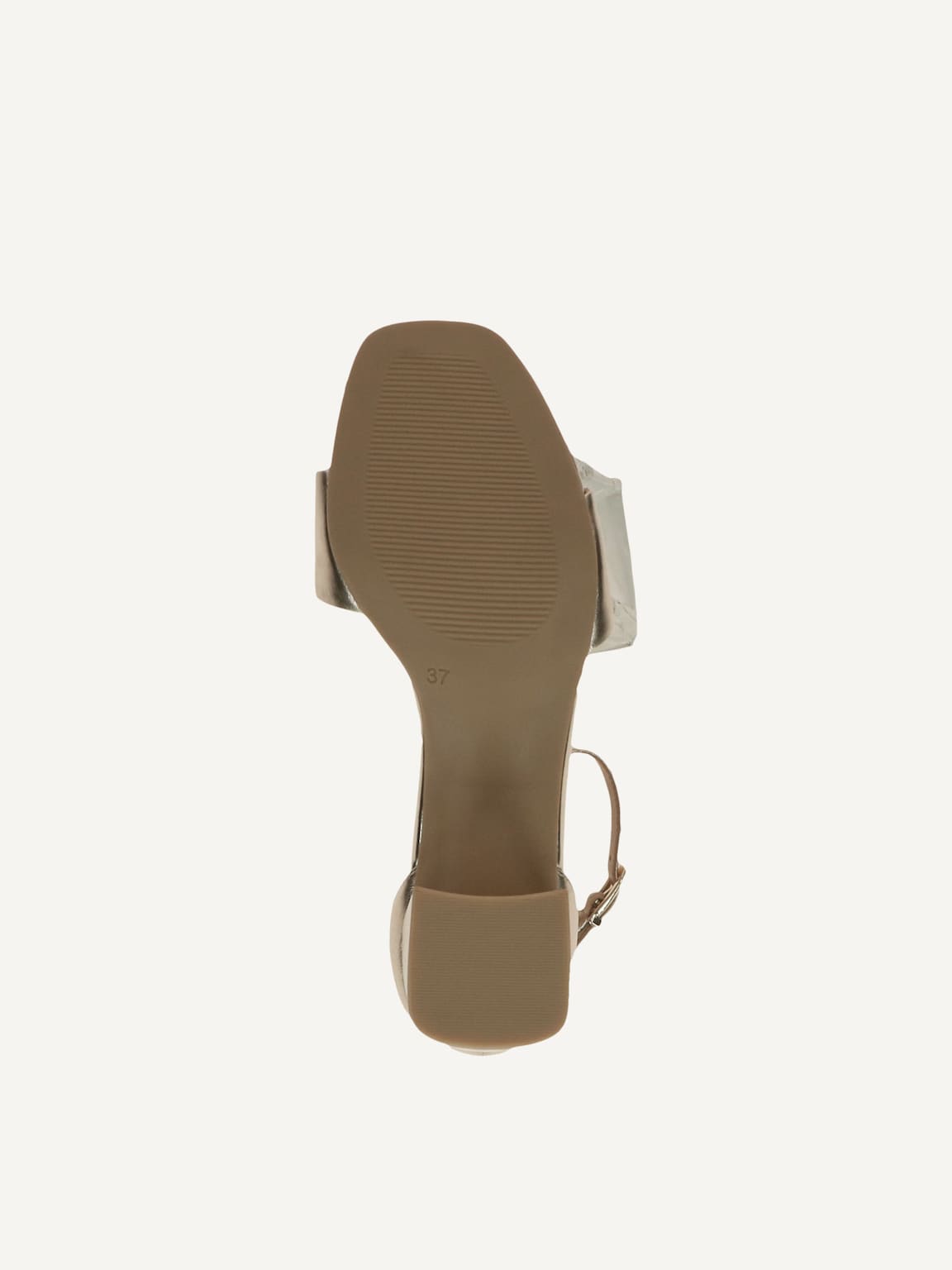 Caprice, Leather Heeled sandal - metallic LT.GOLD METAL., image 5 of 6
