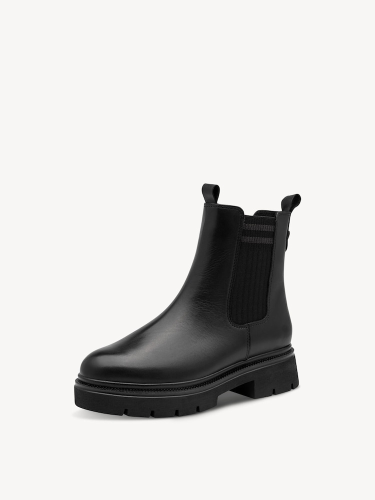 Marco Tozzi, Leder Chelsea Boot - schwarz Warmfutter BLACK, Bild 3 von 7