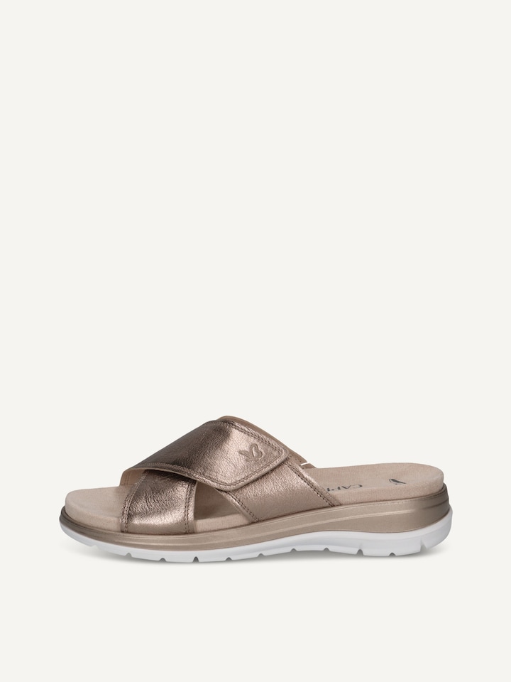 Caprice, Mule en cuir - marron TAUPE METALLIC