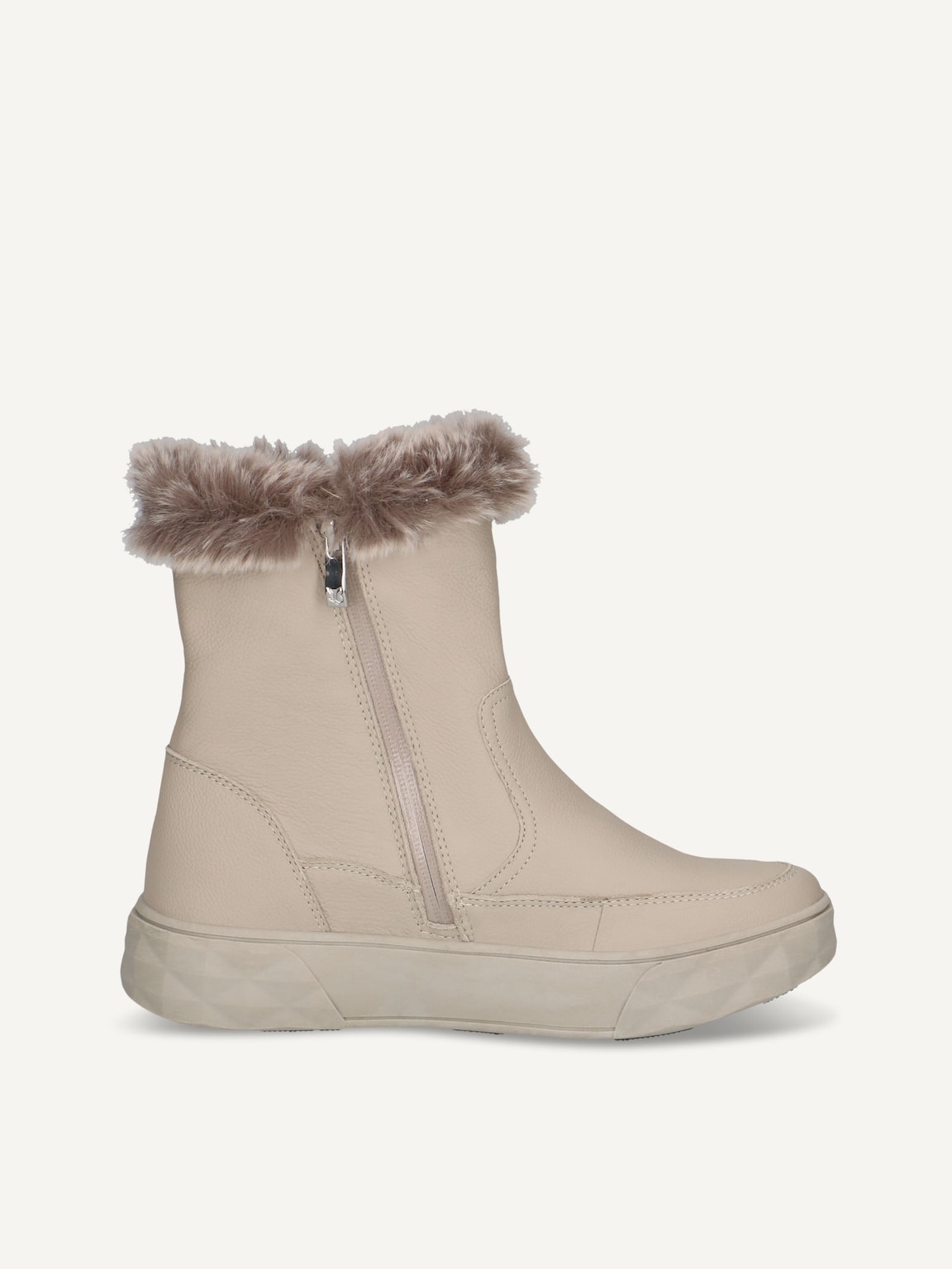 Caprice, Bootie - beige warm lining BEIGE NAPPA, image 3 of 5