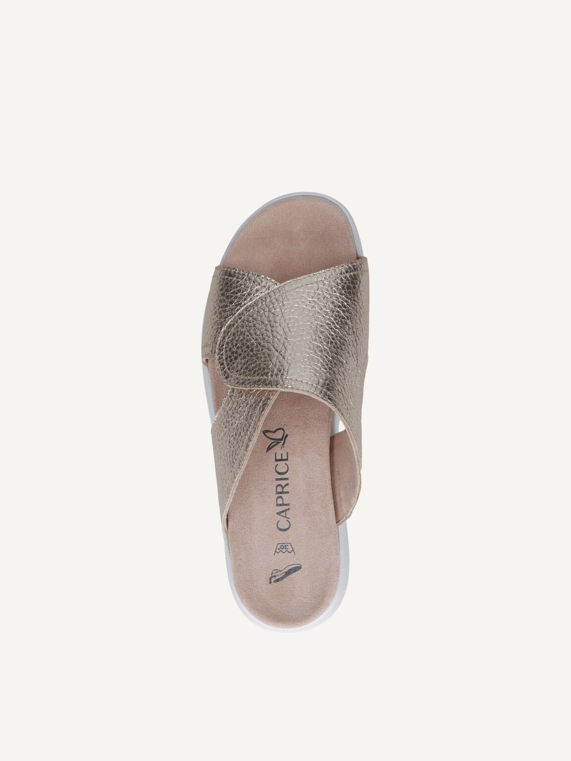 Caprice, Leather Mule - metallic LT.GOLD DEER, image 6 of 6
