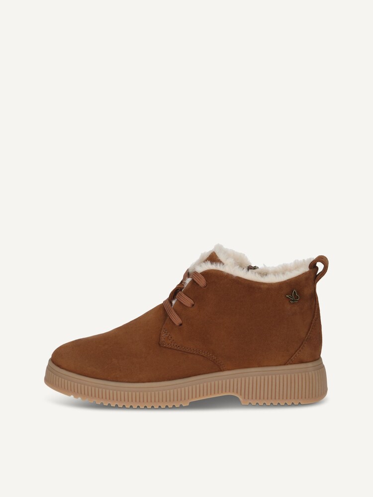 Caprice, Leather Bootie - brown warm lining COGNAC SUEDE, image 3 of 6