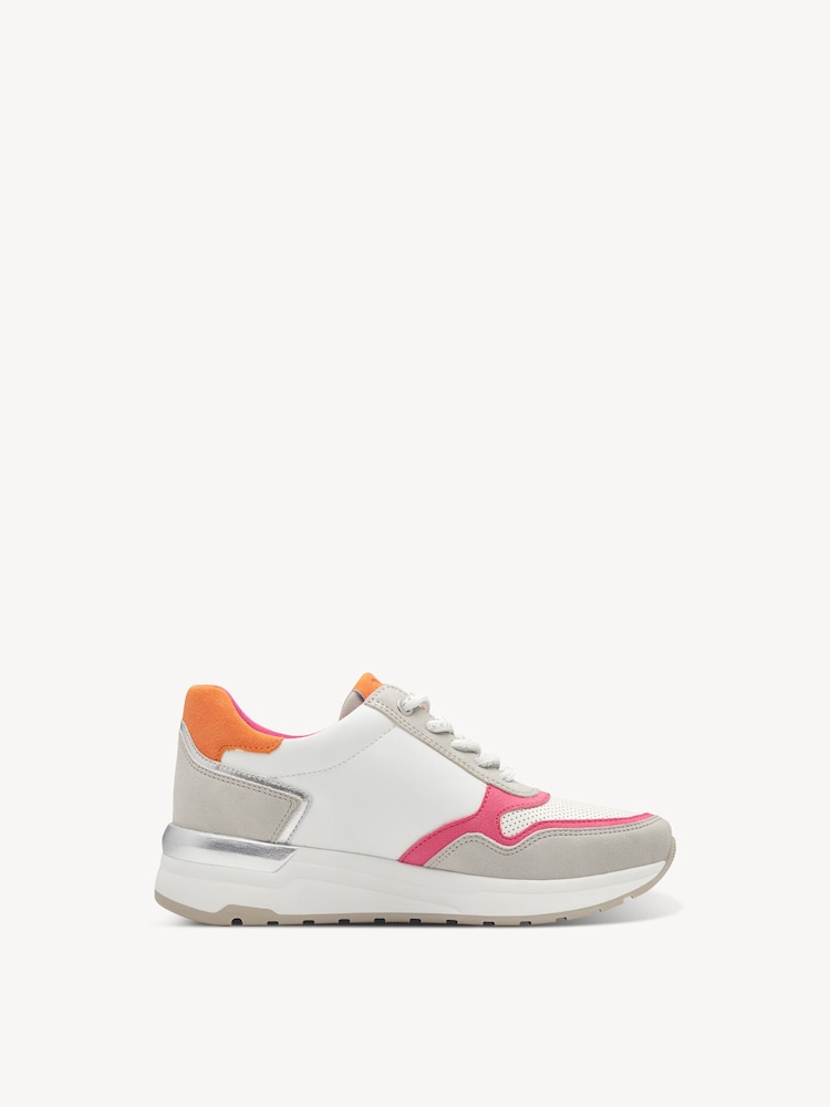 Marco Tozzi, Sneaker - bianco WHITE/ORANGE, immagine 6 di 6