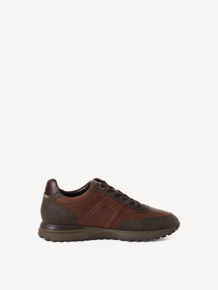 Marco Tozzi, Leather Sneaker - brown, BROWN COMB, Image 6 of 6