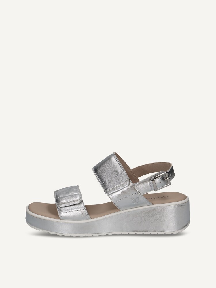 Caprice, Leather Sandal - silver SILVER, image 3 of 6