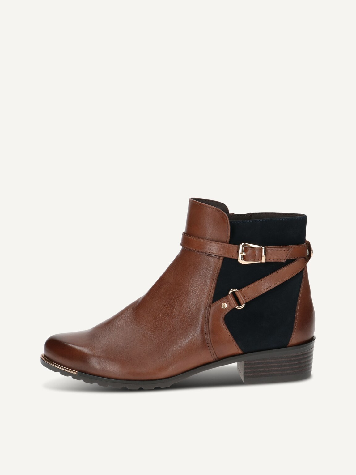 Caprice, Leather Bootie - brown COGNAC COMB, image 2 of 5