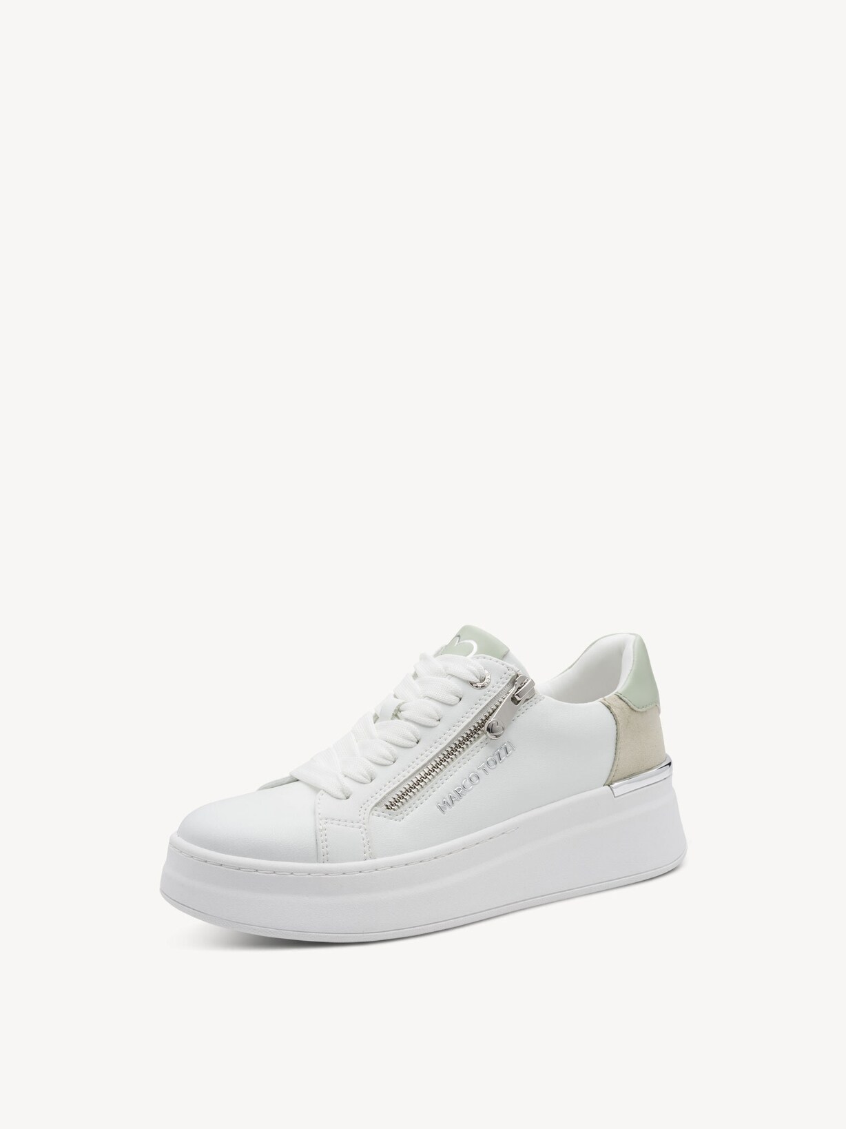 Marco Tozzi, Sneaker - weiß WHITE/MATCHA, Bild 1 von 6