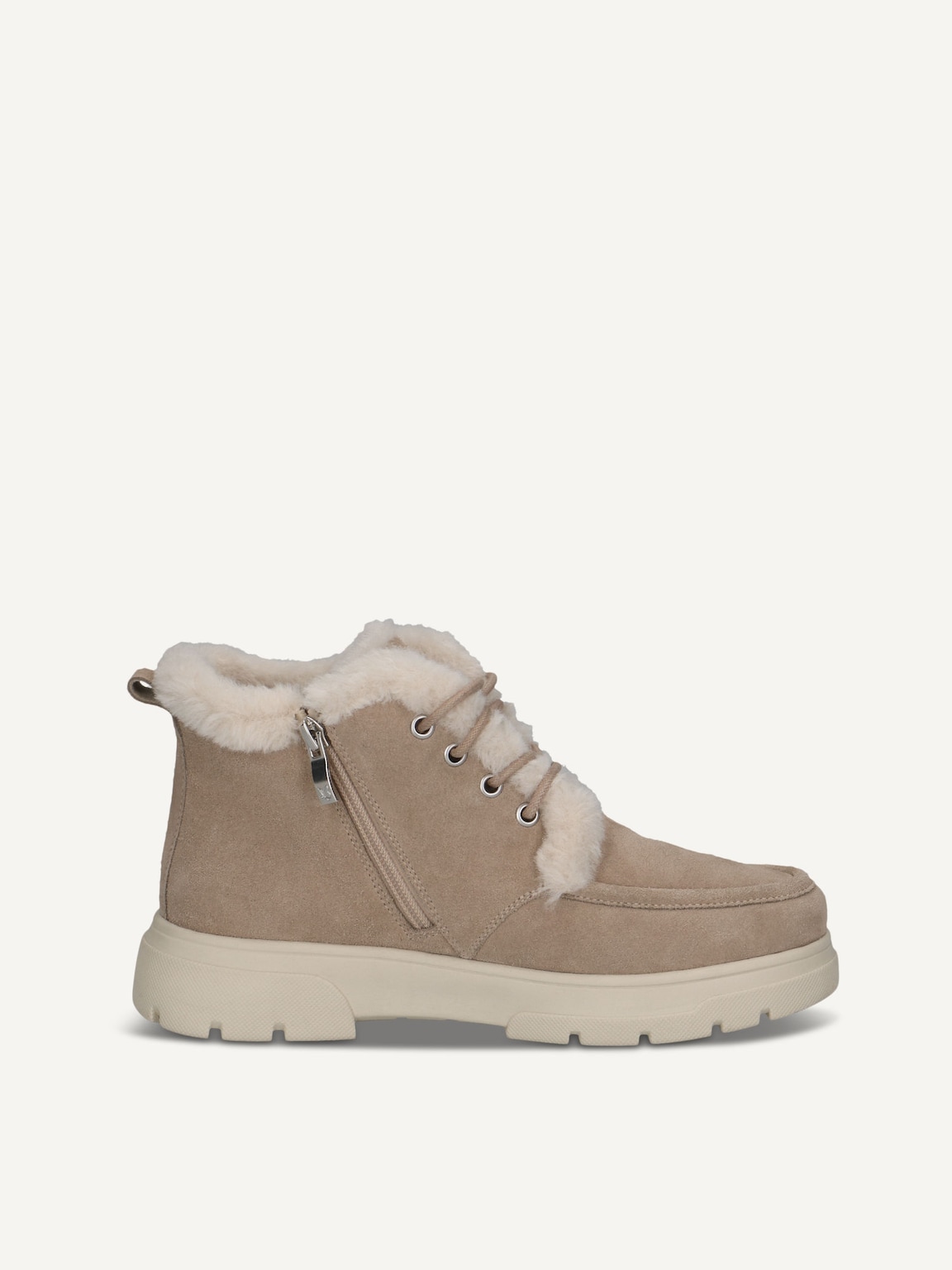 Caprice, Bootie - beige warm lining SAND SUEDE, image 3 of 5