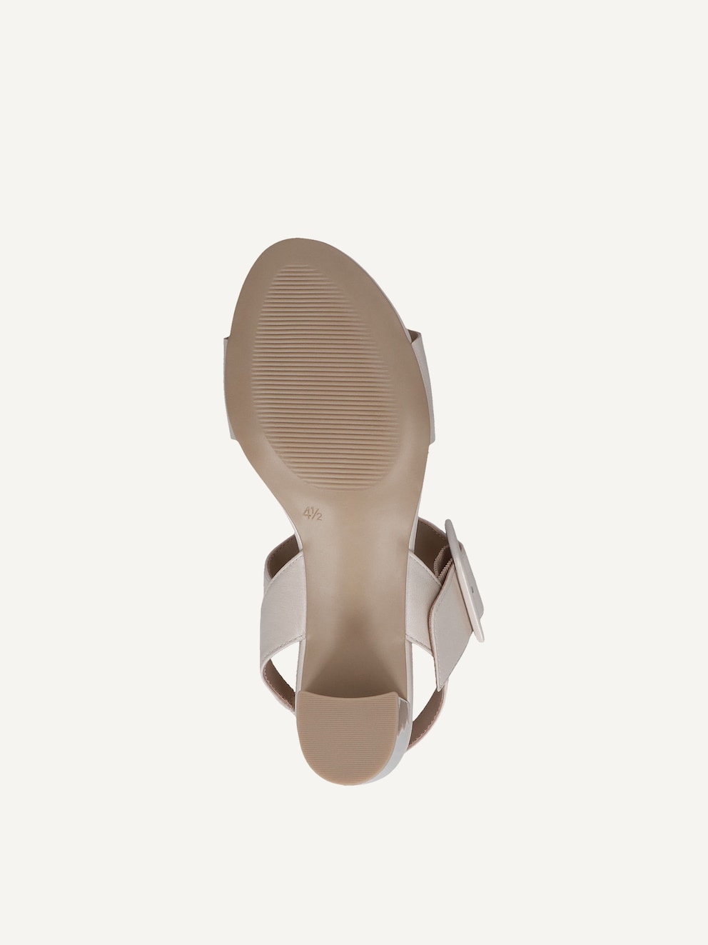 Caprice, Sandale à talon en cuir - beige CREAM PERLATO, image 6 sur 6