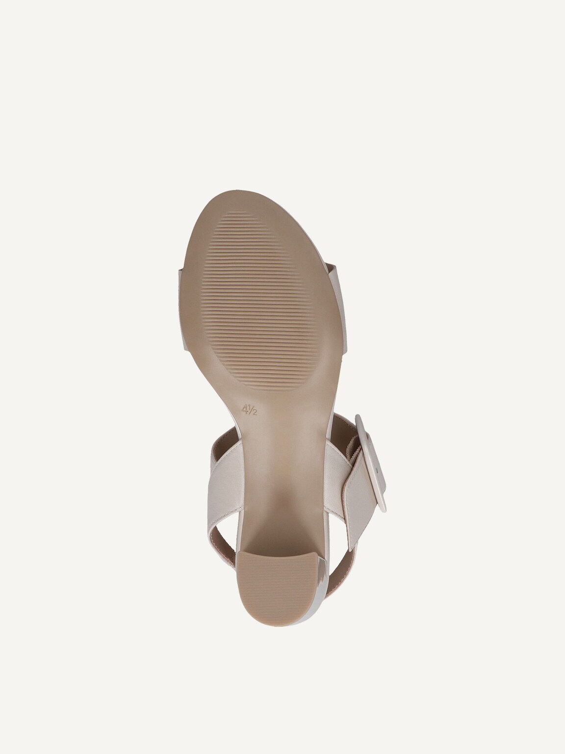 Caprice, Leather Heeled sandal - beige CREAM PERLATO, image 5 of 6