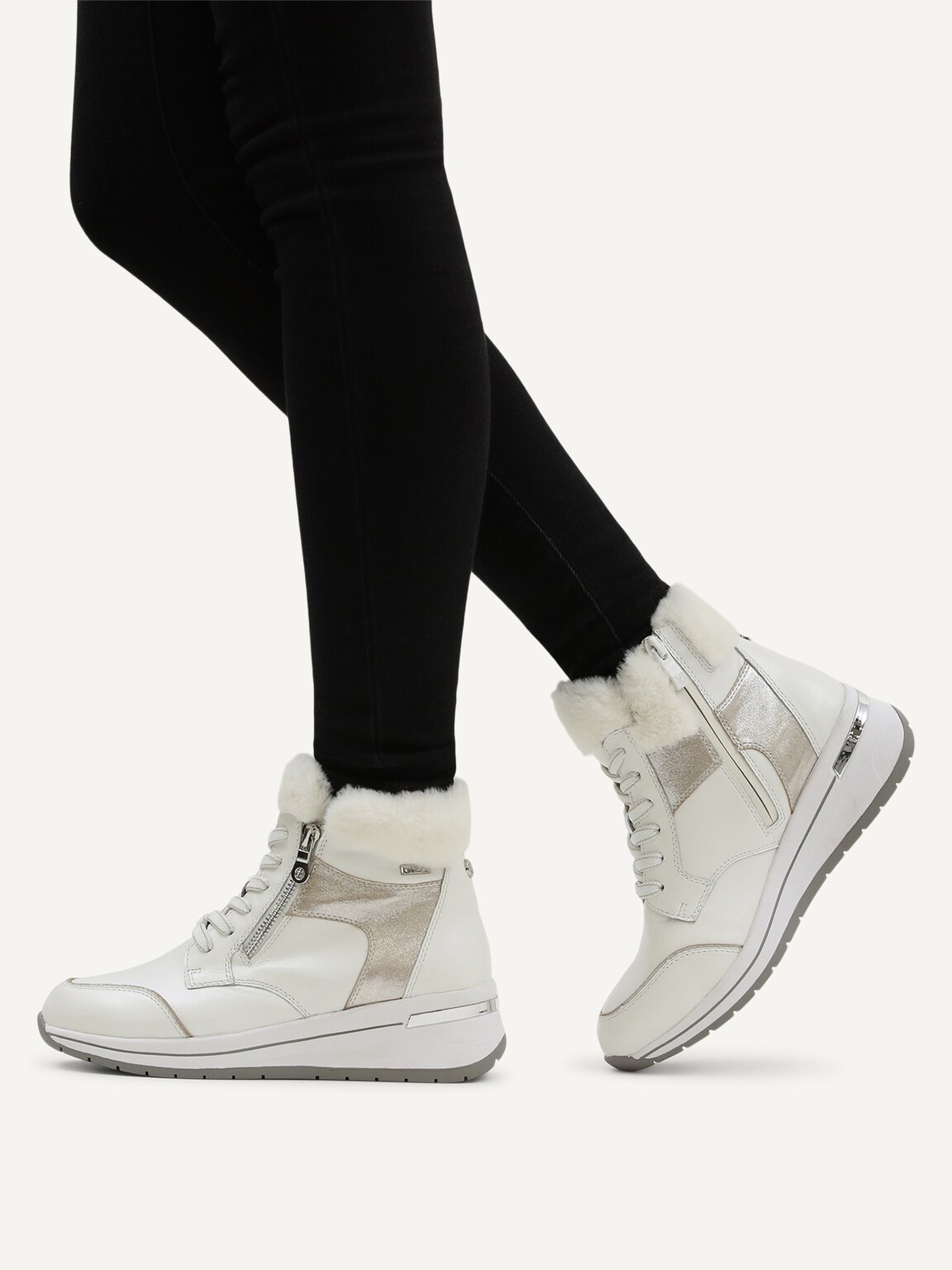 Caprice, Bootie - white warm lining WHITE COMB I, image 2 of 6