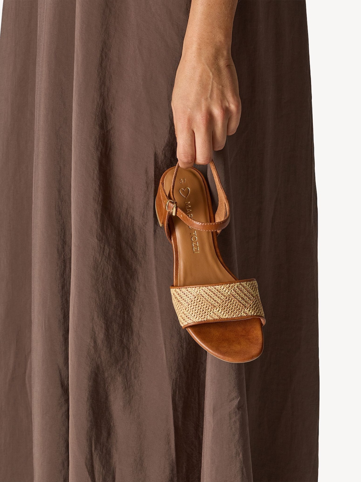 Marco Tozzi, Sandalo - marrone COGNAC COMB, immagine 2 di 7