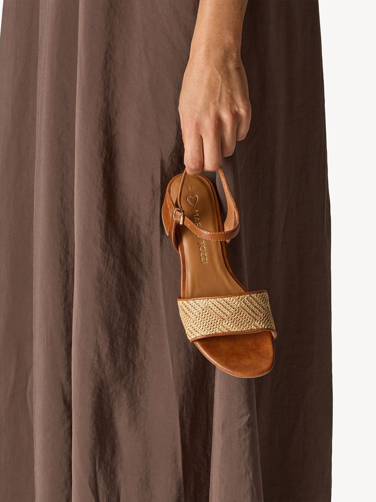 Marco Tozzi, Sandalo - marrone COGNAC COMB, immagine 2 di 7
