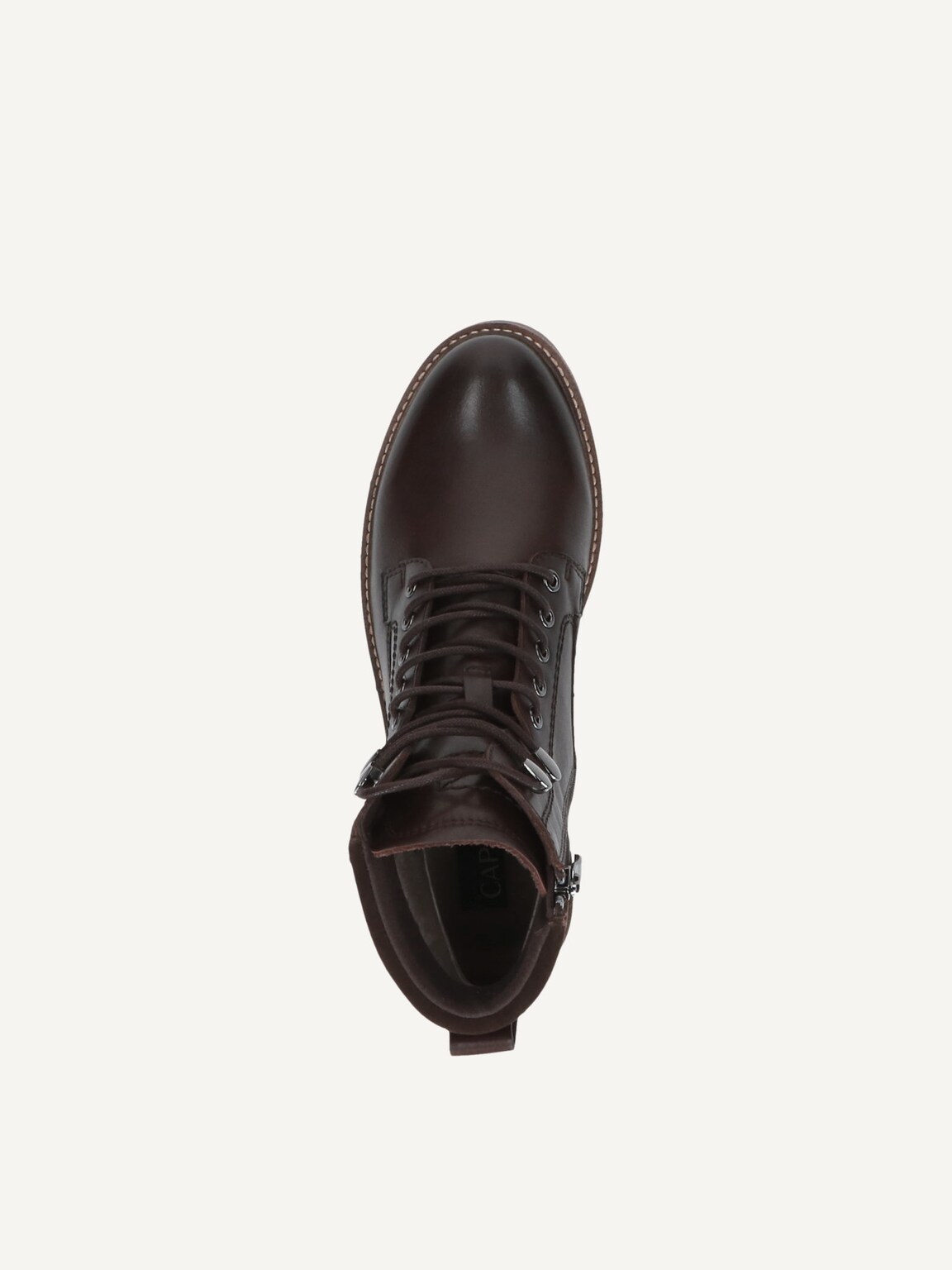 Caprice, Leather Bootie - brown DK BROWN COMB, image 5 of 5