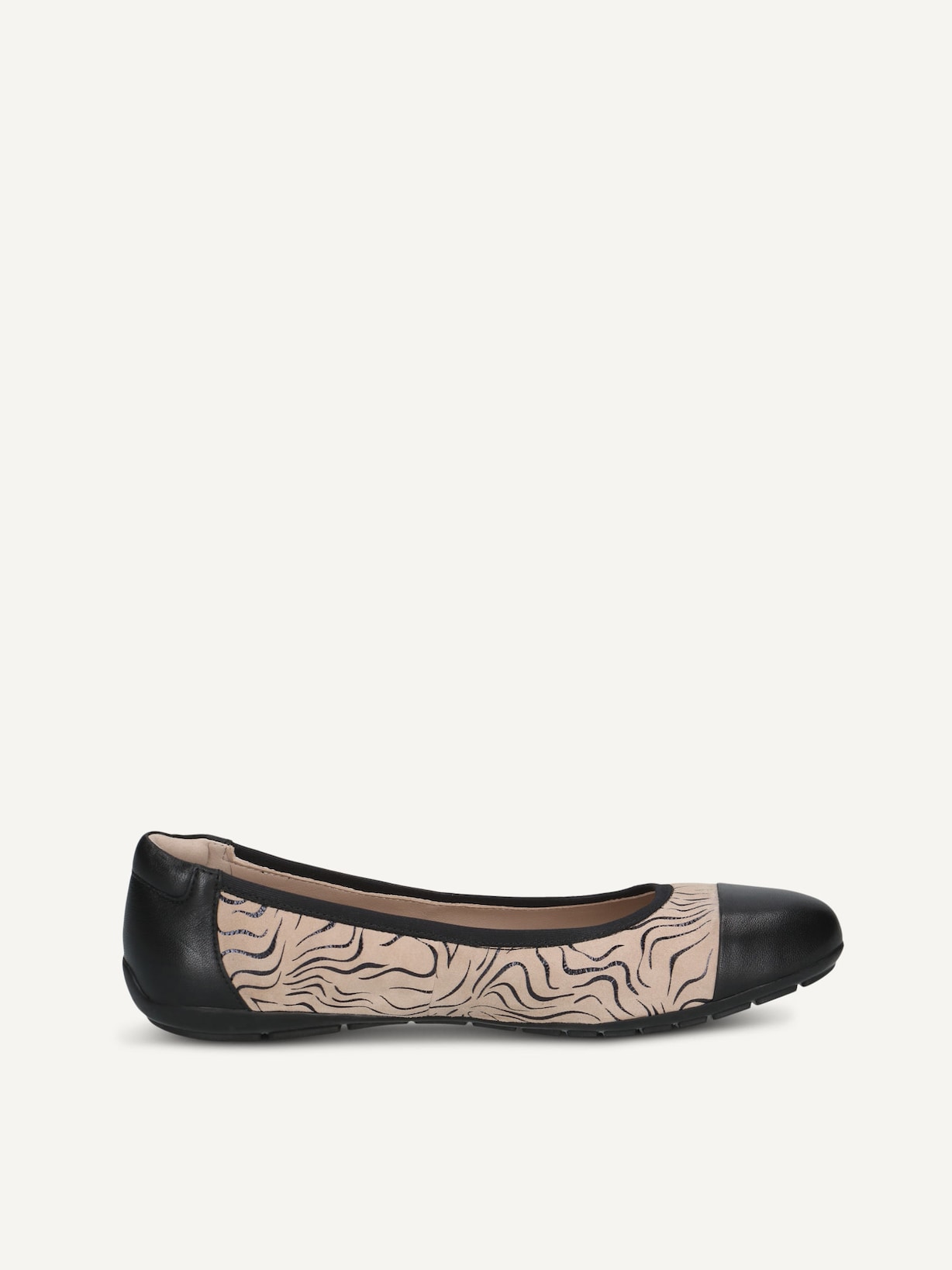 Caprice, Ballerine en cuir - noir BLACK COMB, image 3 sur 5