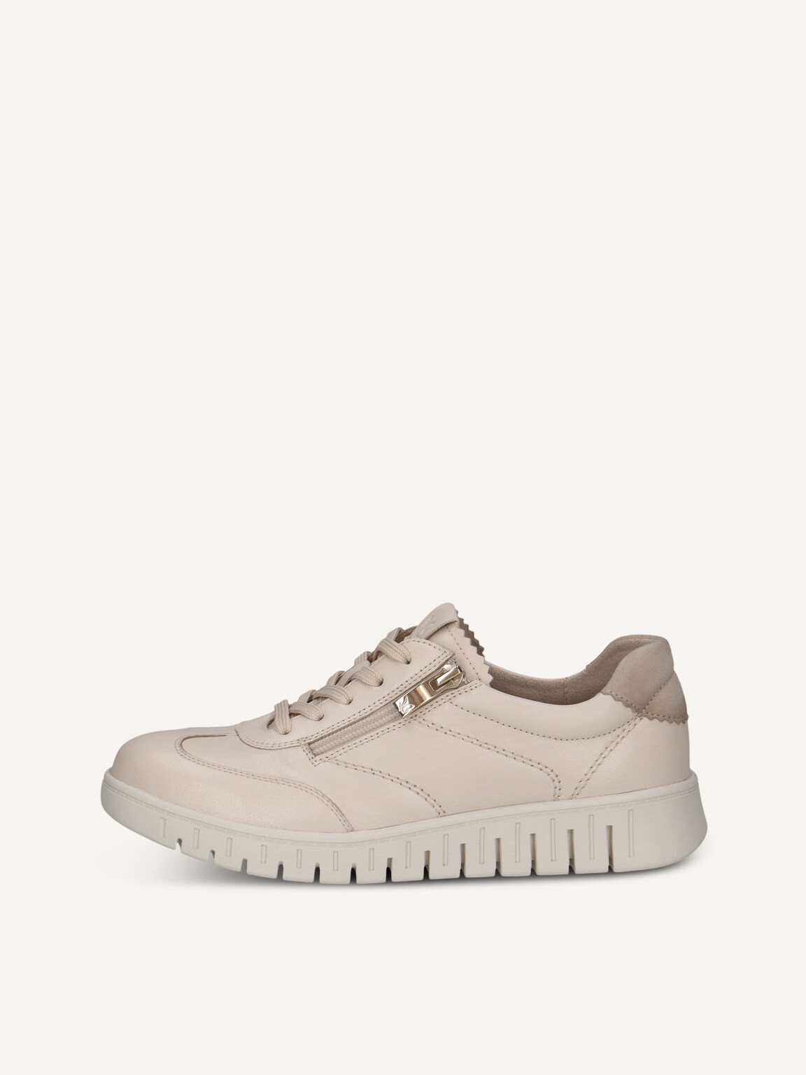 Caprice, Leather Sneaker - metallic CREAM COMB, image 2 of 5