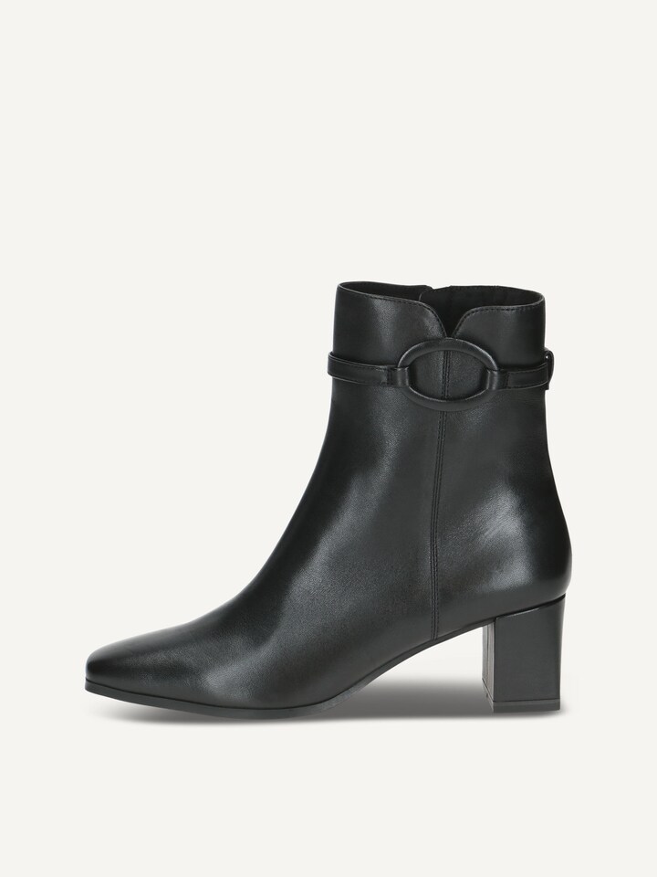 Caprice, Bottine en cuir - noir BLACK NAPPA
