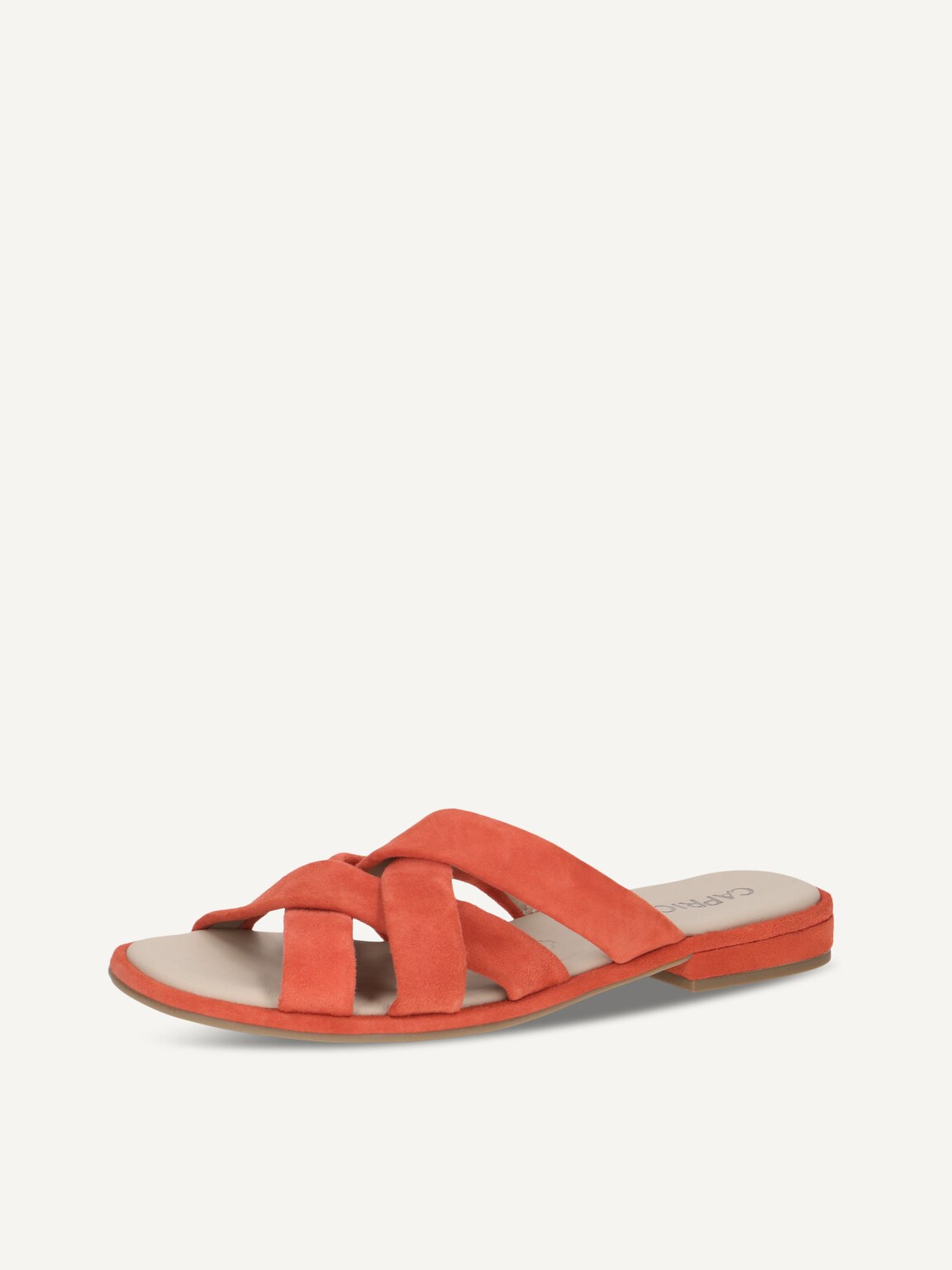 Caprice, Leather Mule - orange ORANGE SUEDE, image 1 of 5