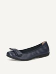 Not selected, Caprice, Leather Ballerina - blue OCEAN DEER