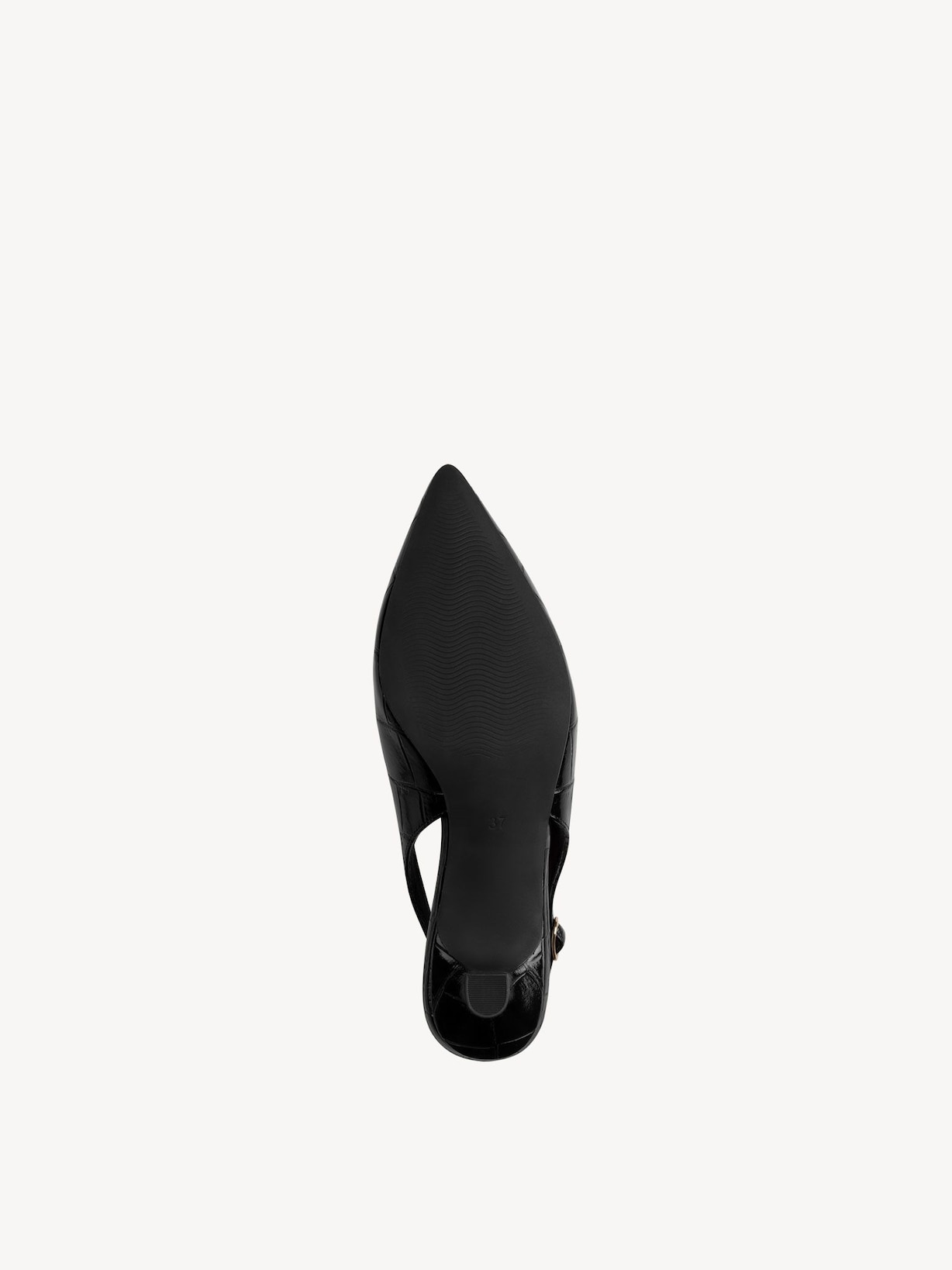 Marco Tozzi, Pumps - sort BLACK CROCO, billede 3 af 6
