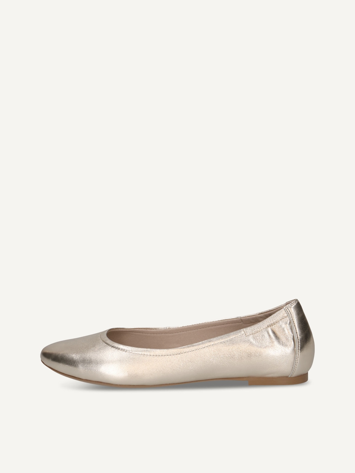 Caprice, Leather Ballerina - gold LT.GOLD METAL., image 2 of 5