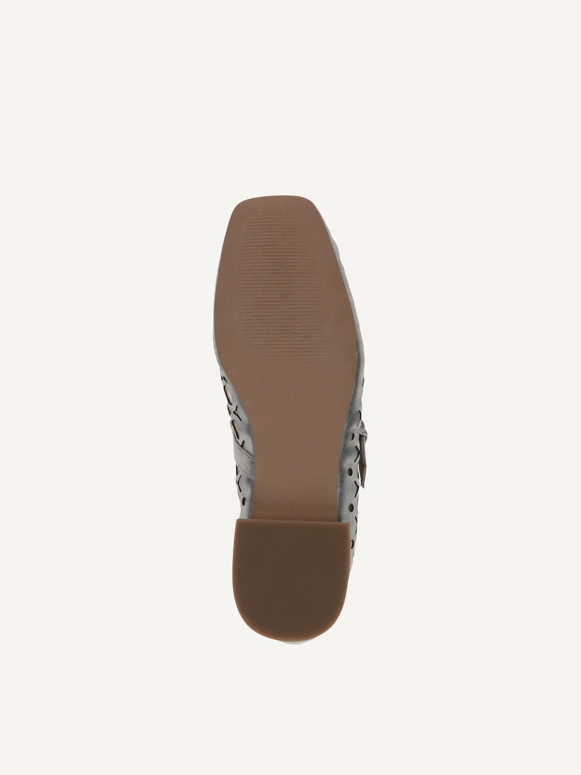 Caprice, Leather Ballerina - metallic PLATIN.MET.CO, image 4 of 5