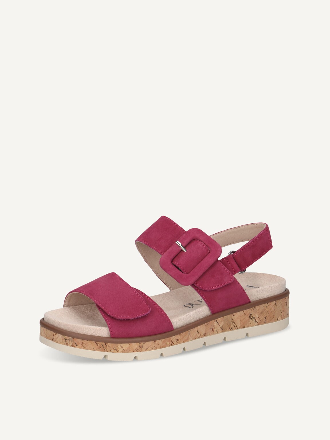 Caprice, Leather Sandal - pink FUCHSIA SUEDE, image 1 of 5
