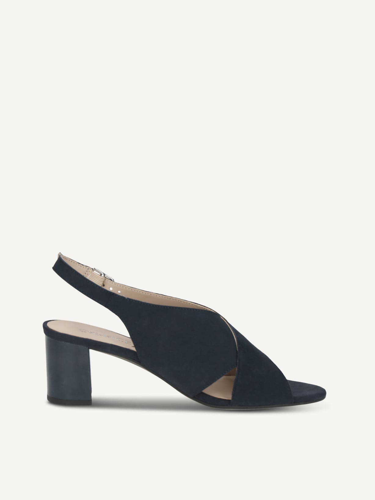 Caprice, Sandale à talon en cuir - bleu OCEAN SUEDE, image 3 sur 5