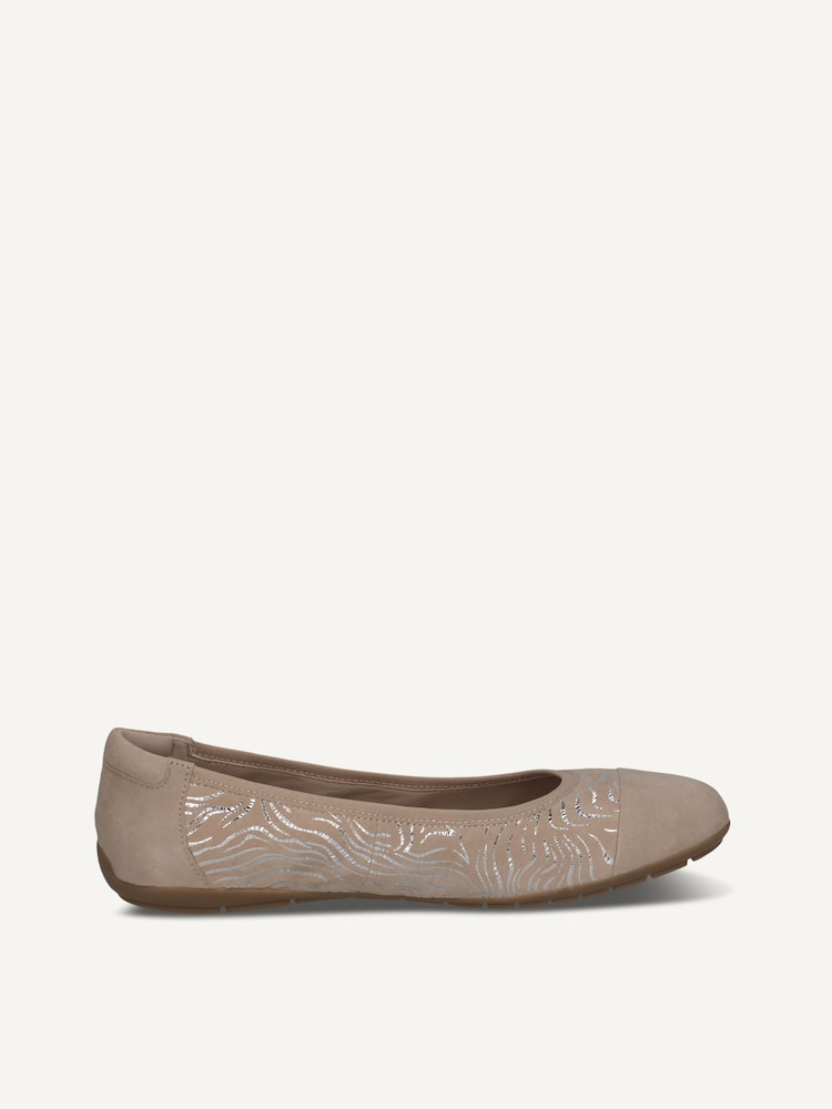 Caprice, Ballerine en cuir - beige BEIGE COMB, image 3 sur 5