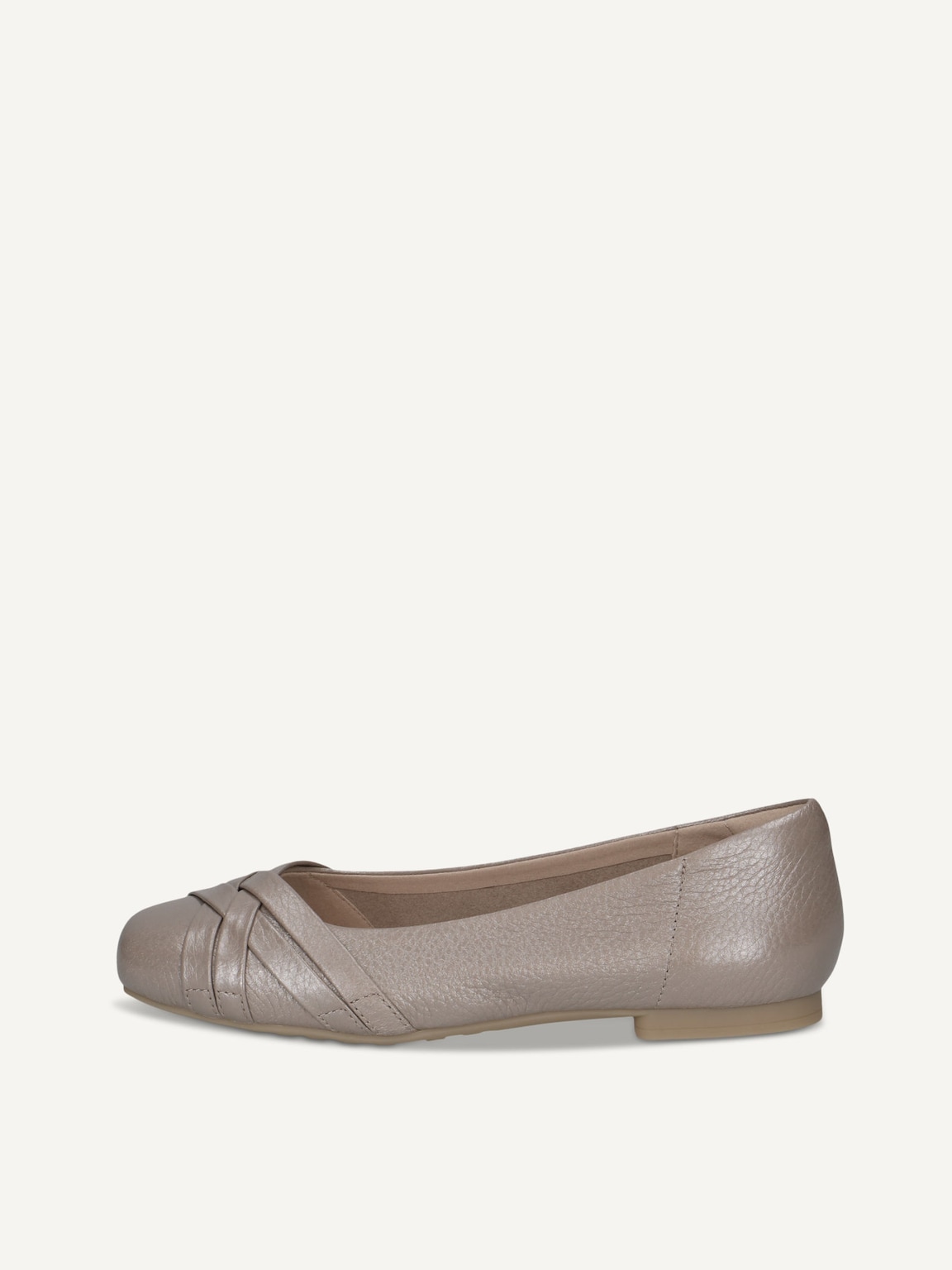 Caprice, Leather Ballerina - grey STONE PER.DEER, image 2 of 5