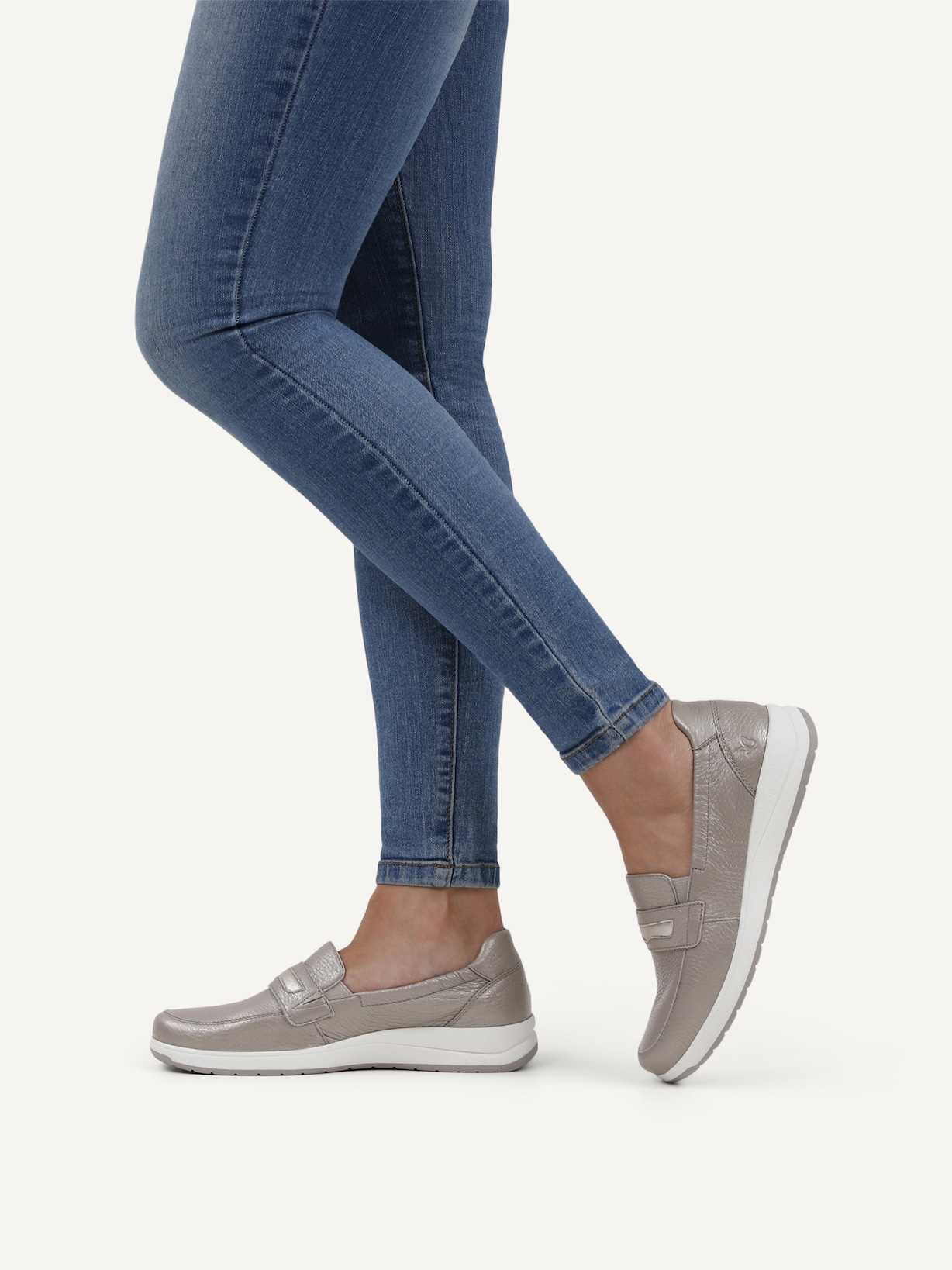 Caprice, Slipper en cuir - gris STONE PER.DEER, image 2 sur 6