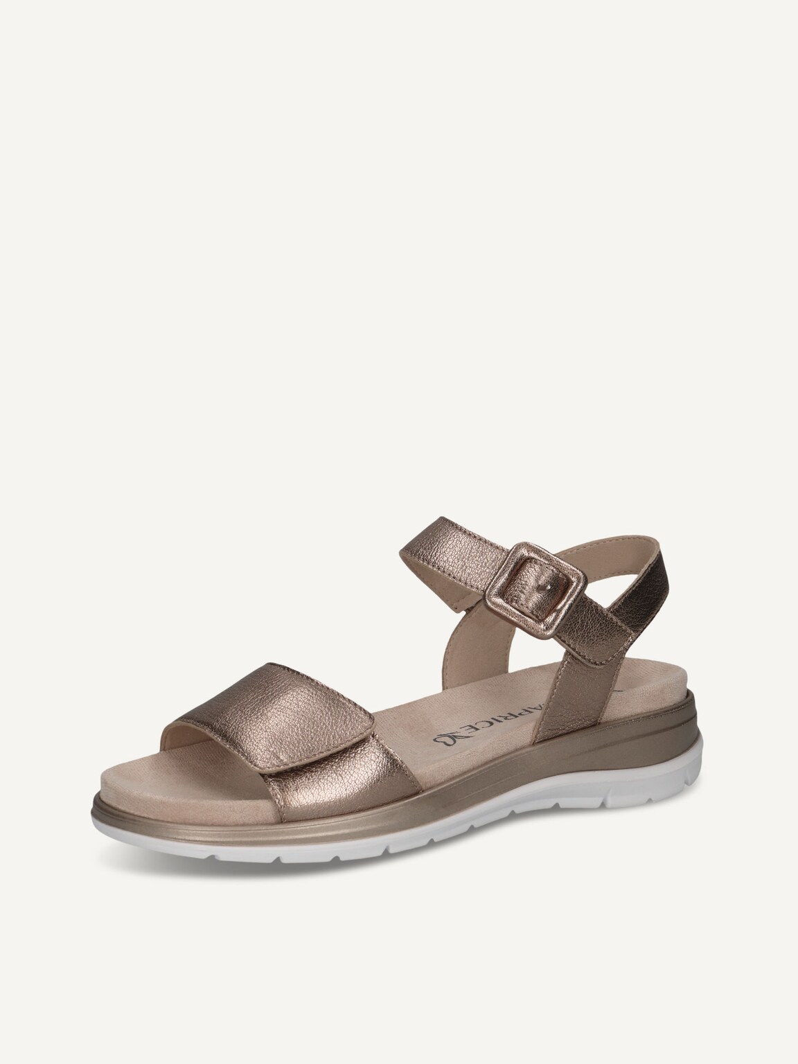 Caprice, Leather Sandal - brown TAUPE METALLIC, image 1 of 5