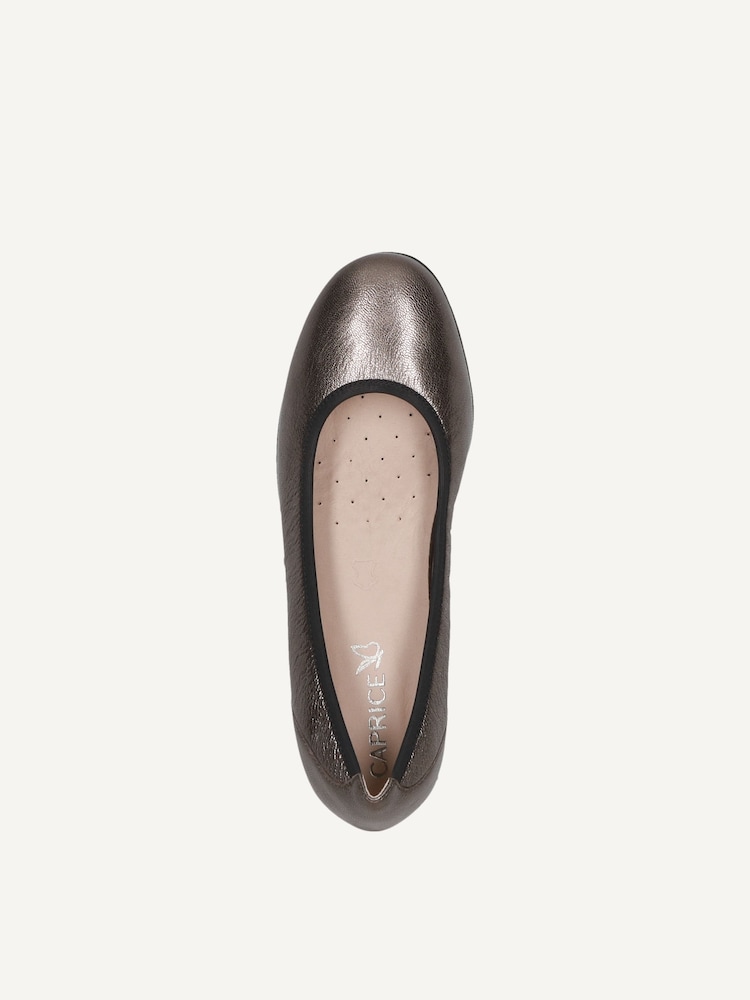 Caprice, Ballerine en cuir - métallique PIOMBO METAL, image 5 sur 6