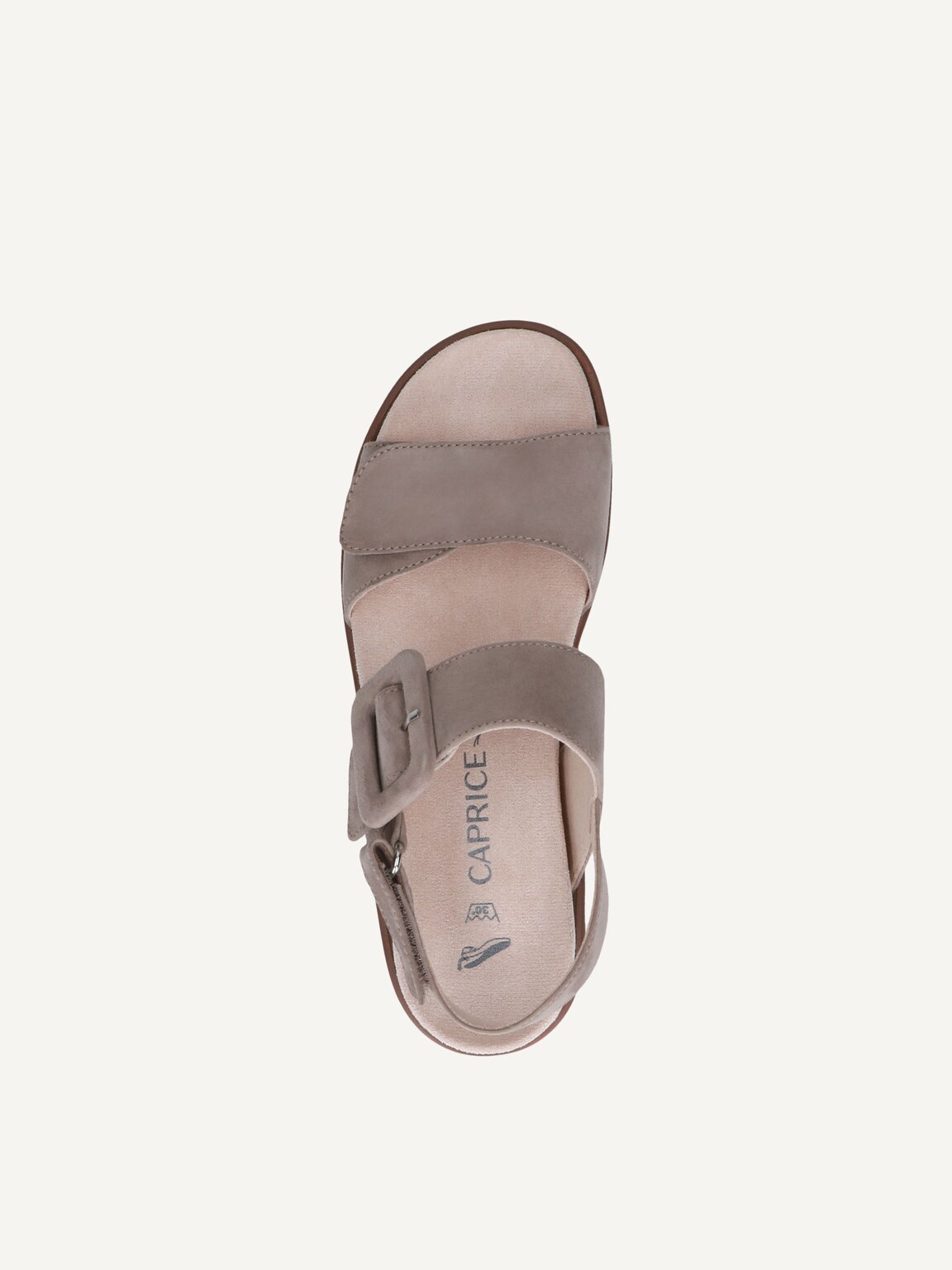 Caprice, Leather Sandal - brown TAUPE SUEDE, image 7 of 7