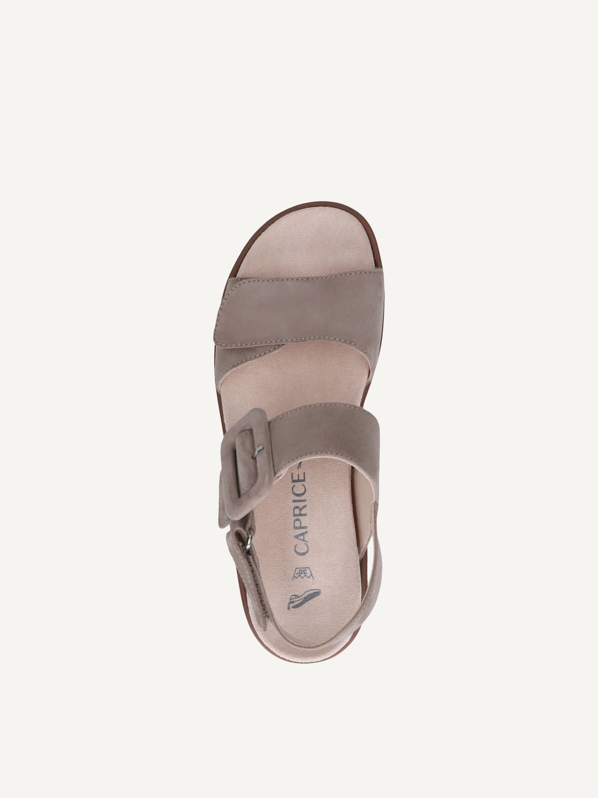 Caprice, Sandale en cuir - marron TAUPE SUEDE, image 6 sur 7