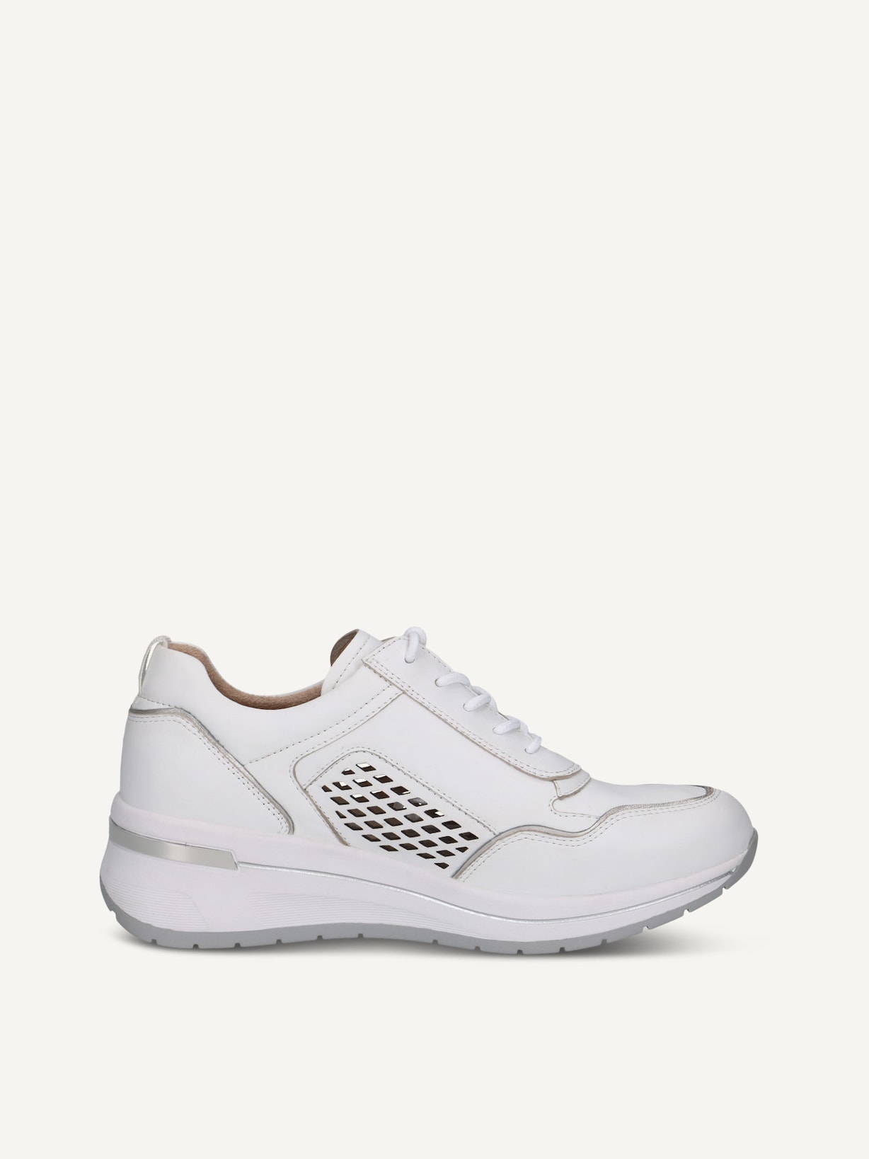 Caprice, Basket en cuir - blanc WHITE COMB, image 3 sur 5