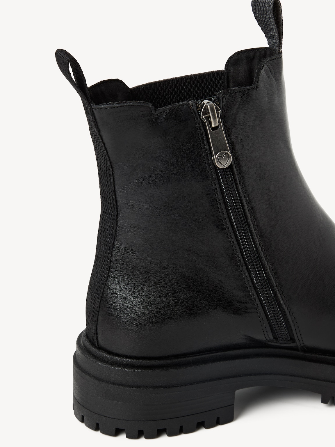 Marco Tozzi, Leather Chelsea boot - black warm lining, BLACK, Image 6 of 7