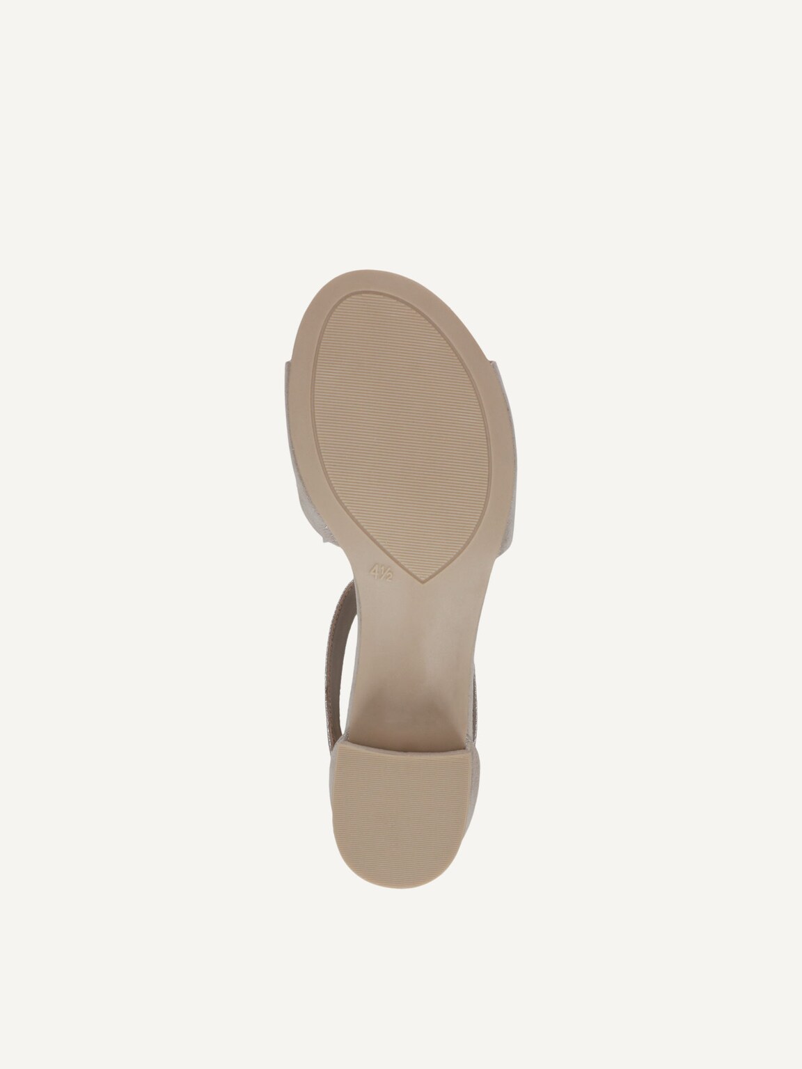 Caprice, Leather Heeled sandal - brown TAUPE METALLIC, image 4 of 5